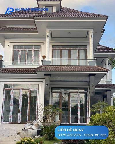 Thi công cửa nhôm Xingfa biệt thự sang trọng