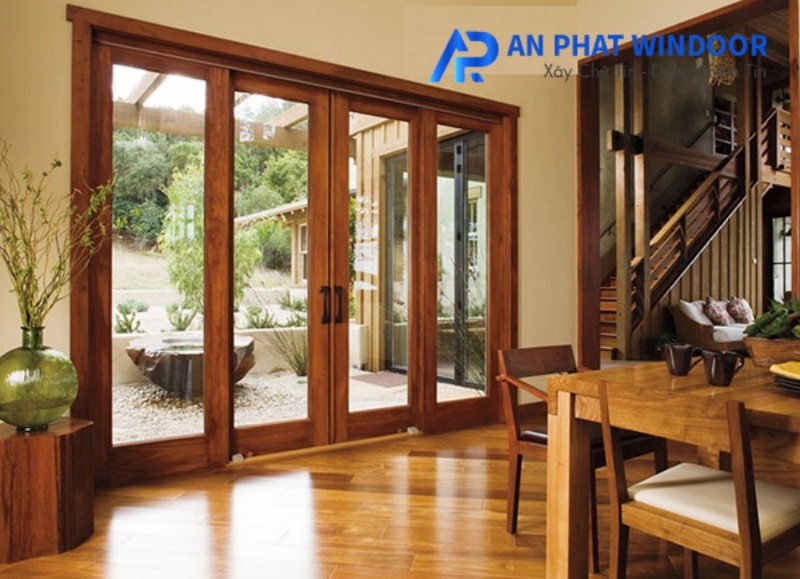 Các mẫu cửa nhôm Xingfa giả gỗ Hệ cửa ngoại thất sang trọng