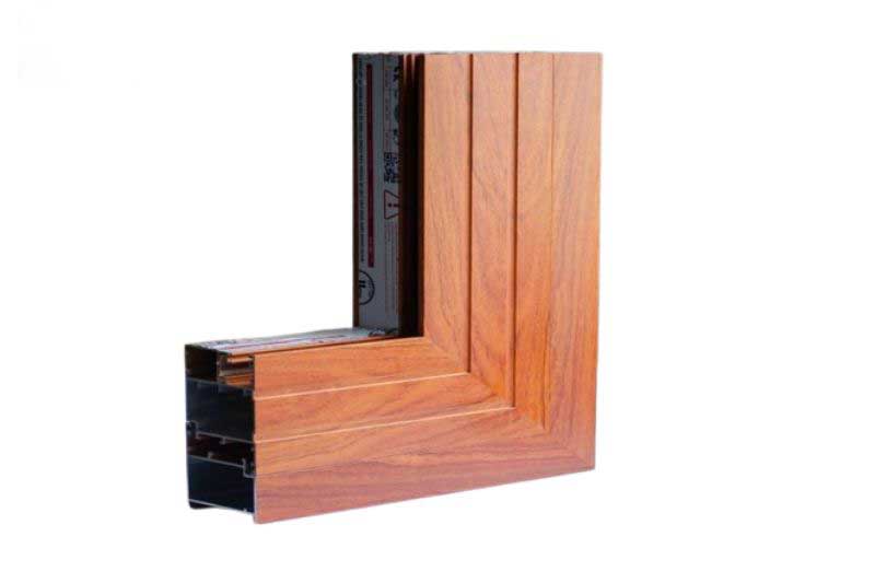 Cấu tạo cửa nhôm kính 4 cánh vân gỗ