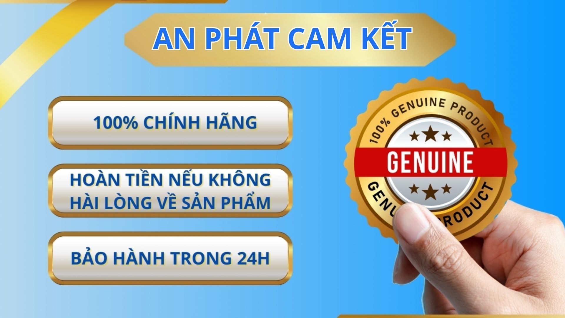 Cam kết hàng chính hãng tại Anphatwindoor