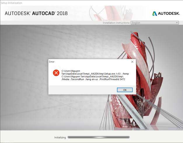 Lỗi không cài được AutoCAD 2018 và cách kiểm tra