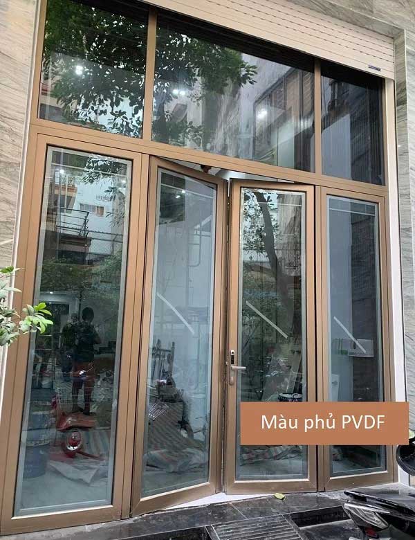 Màu nhôm Xingfa phủ sơn nước PVDF ánh kim Màu nhôm Xingfa phủ sơn nước PVDF ánh kim