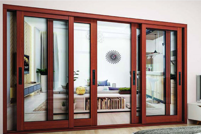 Phân loại các cửa nhôm kính 4 cánh vân gỗ
