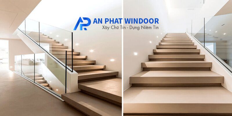 Lan Can Kính Tay Vịn Nhôm 6