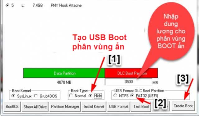 Chọn kiểu tạo USB Boot phù hợp Chọn kiểu tạo USB Boot phù hợp