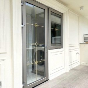 Cửa đi 1 cánh mở quay nhôm Maxpro hệ 55 2
