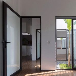 Cửa đi mở quay 1, 2, 3, 4 cánh hệ 55 1