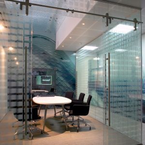 Cửa kính cường lực lùa 1 cánh inox hộp 10×30 3