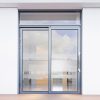 Cửa lùa quay 2 cánh màu xám