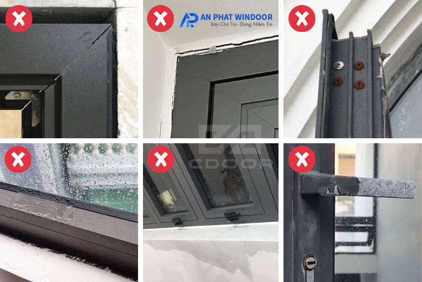 Nhận biết cửa nhôm kém chất lượng