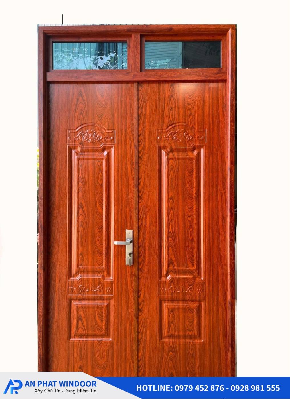 Mẫu cửa nhôm nguyên tấm