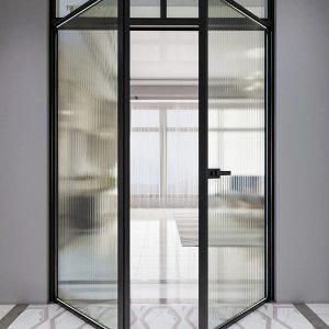cửa nhôm Slim mở quay 2 cánh 1