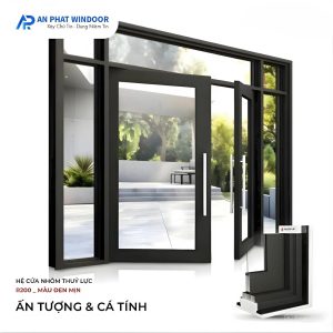 Cửa Nhôm Thủy Lực Maxpro R200 Màu Đen Chính Hãng