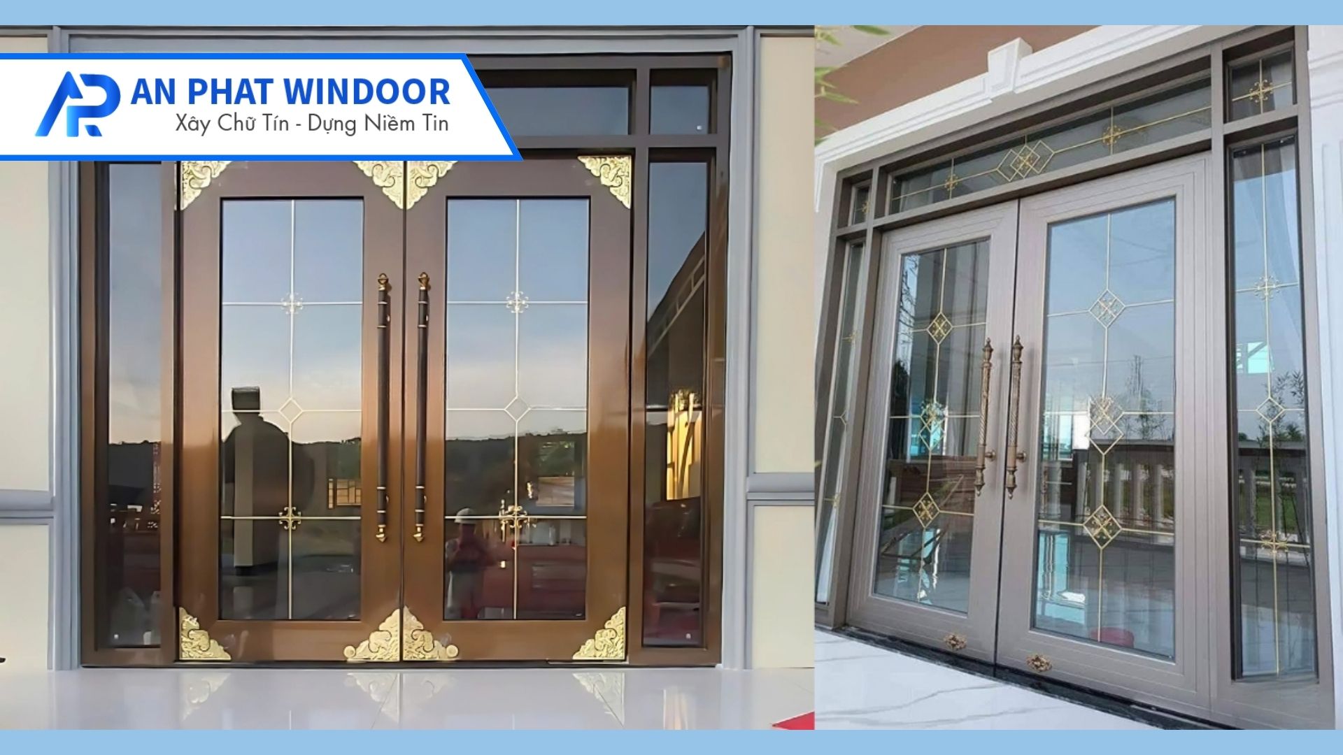 Cửa nhôm thủy lực Owin khuân bao kép
