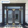 Cửa Nhôm Thủy Lực Màu Xám Đá Sang Trọng