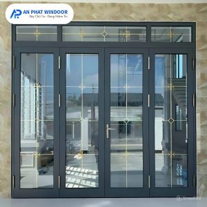 Cửa đi mở quay 4 cánh nhôm Xingfa Việt Nam