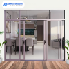 Cửa đi mở trượt 4 cánh nhôm Xingfa Việt Nam