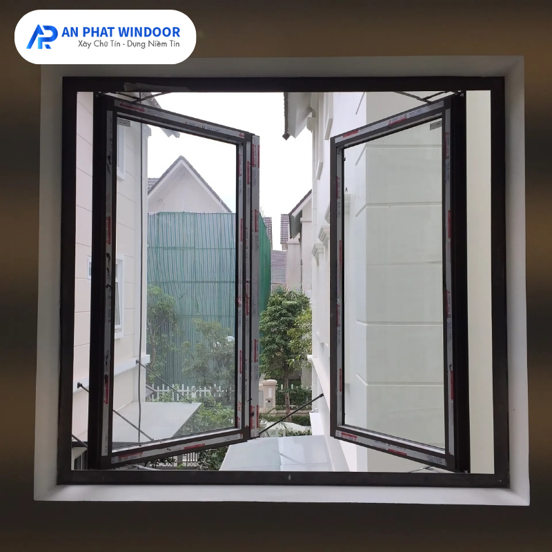 Cửa sổ mở quay 2 cánh nhôm Xingfa Việt Nam - Ảnh 2