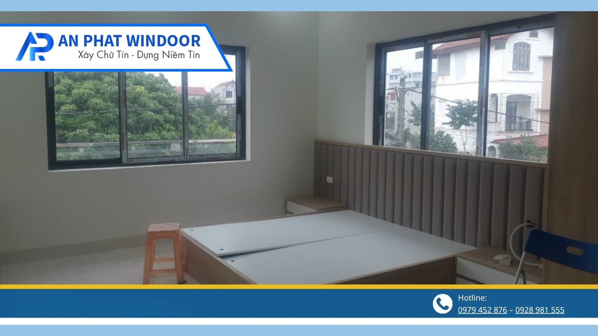 Cửa sổ mở trượt 3 cánh nhôm Xingfa Việt Nam