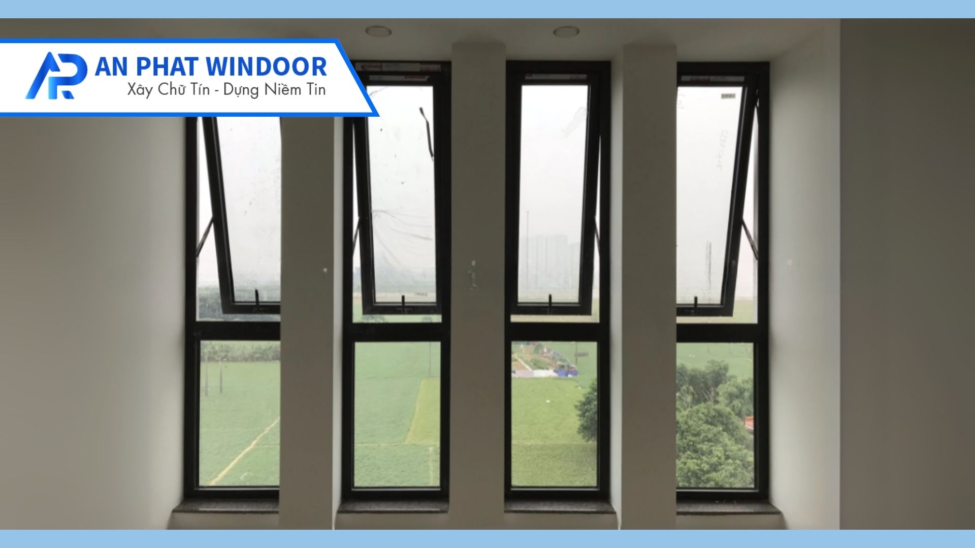 Cửa sổ mở hất nhôm Xingfa Việt Nam hệ 55