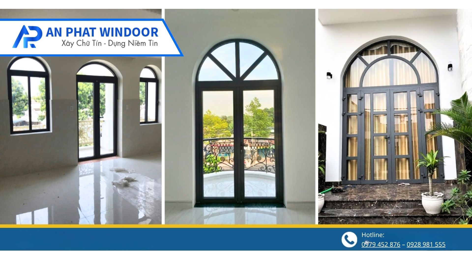 Cửa đi mở quay 2 cánh nhôm Xingfa Việt Nam