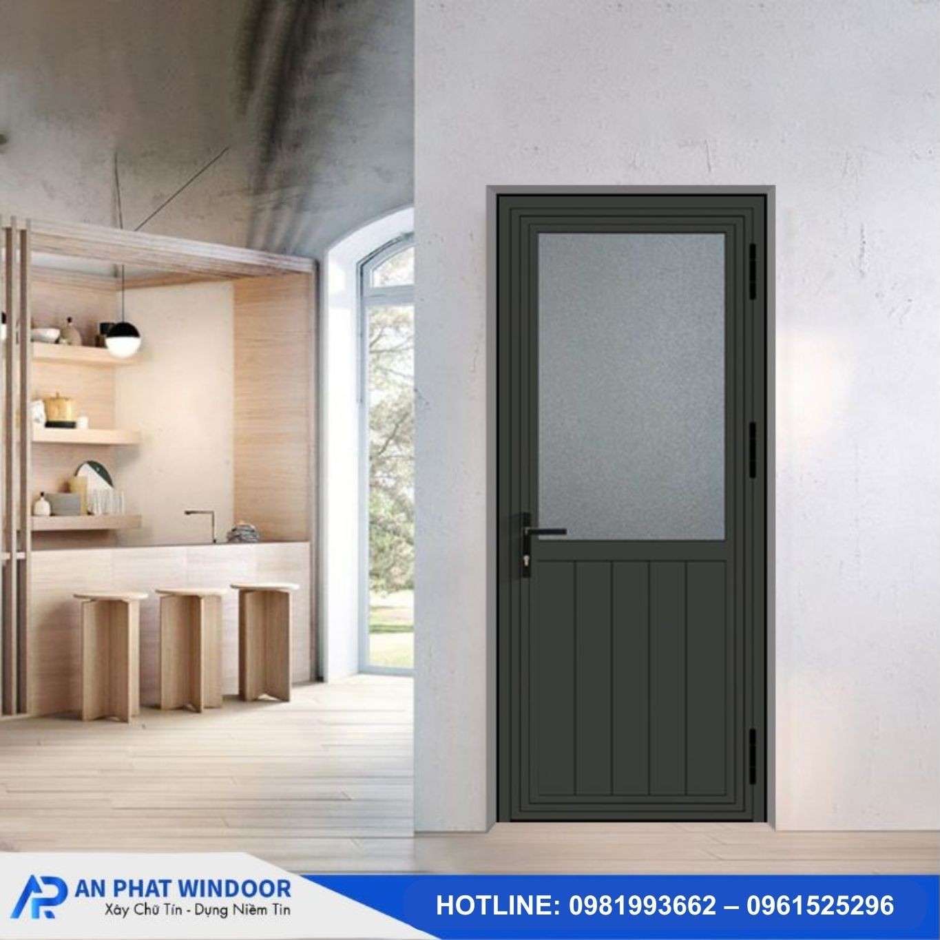Cửa phòng ngủ CPXF01 nhôm Xingfa KT 900x2200 1