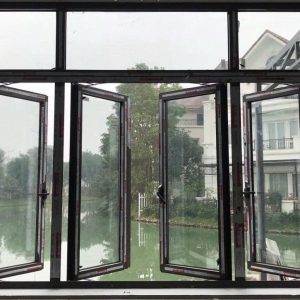 Cửa sổ 4 cánh mở quay nhôm Maxpro R55 1