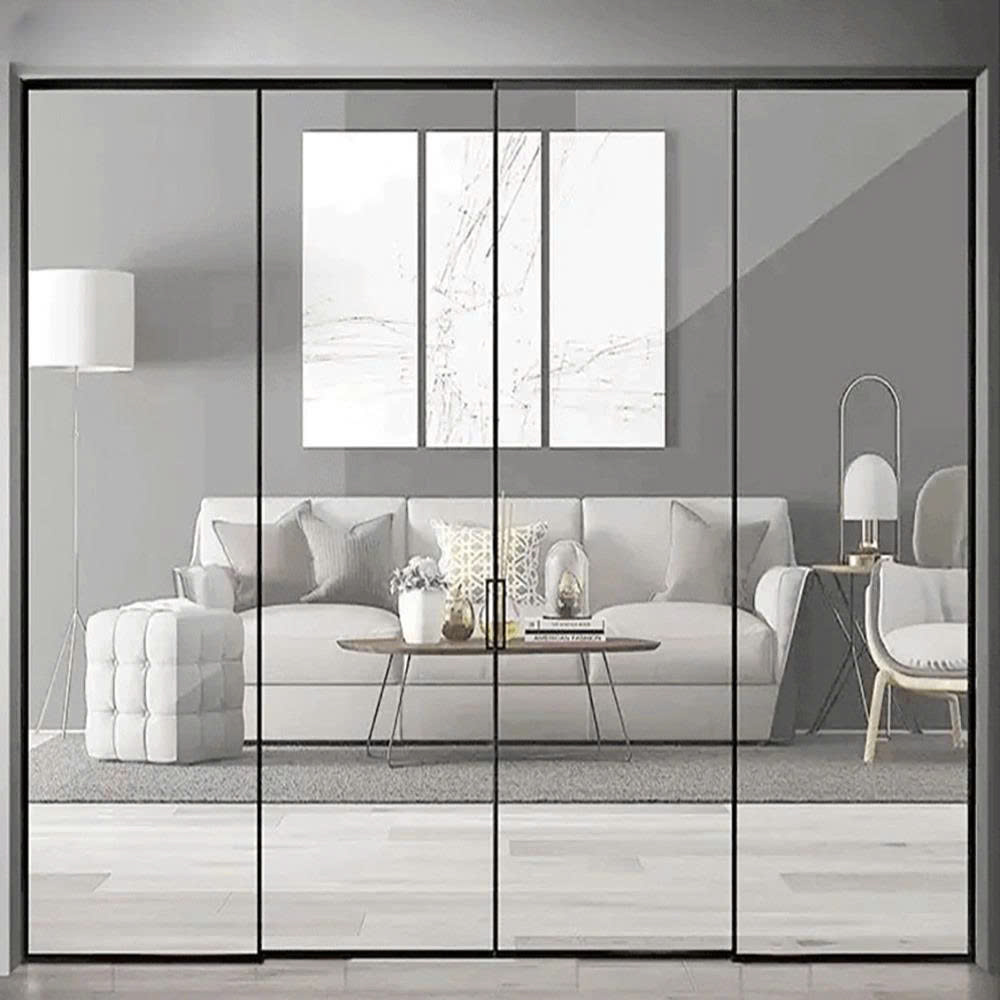 Cửa trượt Slim 4 cánh lùa 2 bên 3